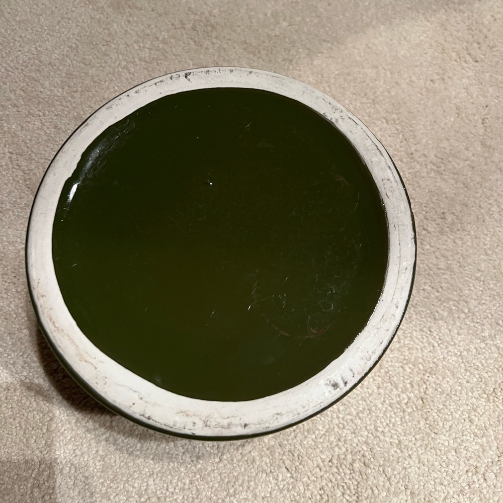1960’s vintage green vase. 7 inches round. Mid Century Modern MCM style. - Picture 4 of 4